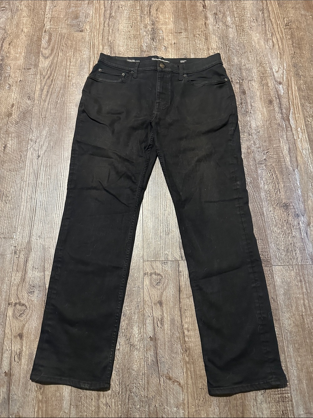 Black Men’s Goodfellow Jeans 34w x 32L Straight Recto Fit